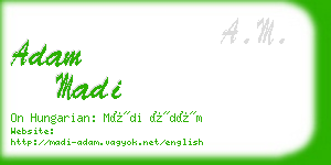 adam madi business card